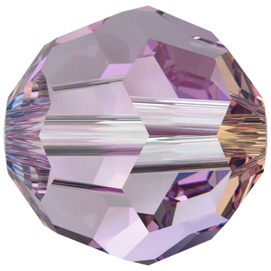 Swarovski Crystal Beads Round (5000) Light Amethyst Shimmer - Bluestreak Crystals