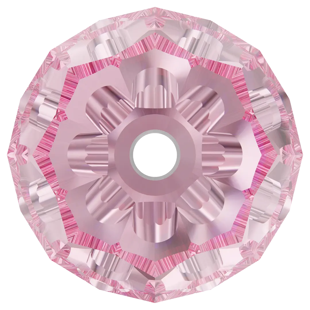 Swarovski Crystal Beads Round (5000) Light Rose - Bluestreak Crystals