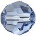 Swarovski Crystal Beads Round (5000) Light Sapphire - Bluestreak Crystals