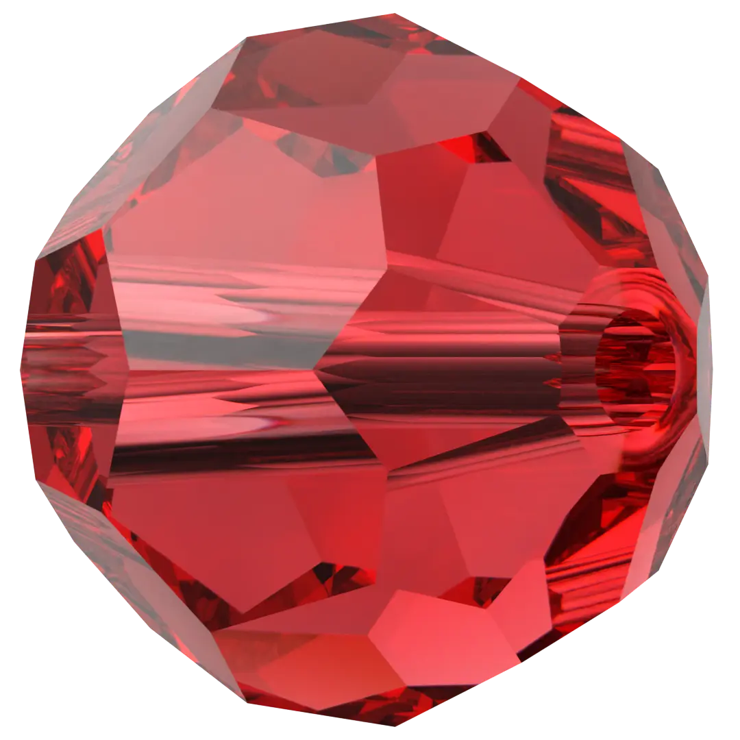 Swarovski Crystal Beads Round (5000) Light Siam - Bluestreak Crystals