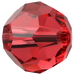 Swarovski Crystal Beads Round (5000) Light Siam - Bluestreak Crystals