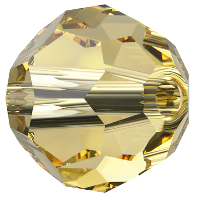 Swarovski Crystal Beads Round (5000) Recreated Dark Jonquil - Bluestreak Crystals