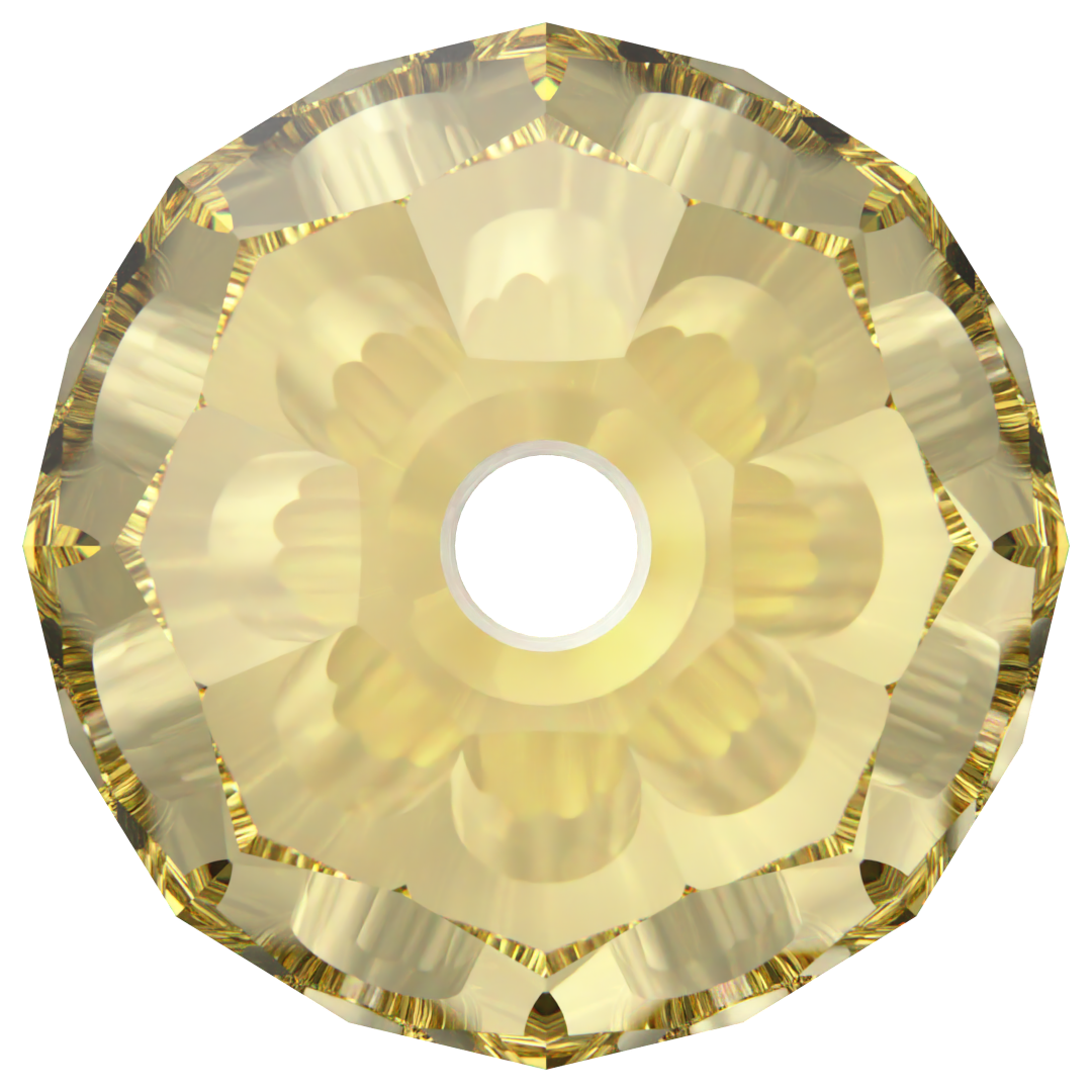 Swarovski Crystal Beads Round (5000) Recreated Dark Jonquil - Bluestreak Crystals