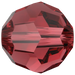 Swarovski Crystal Beads Round (5000) Scarlet - Bluestreak Crystals