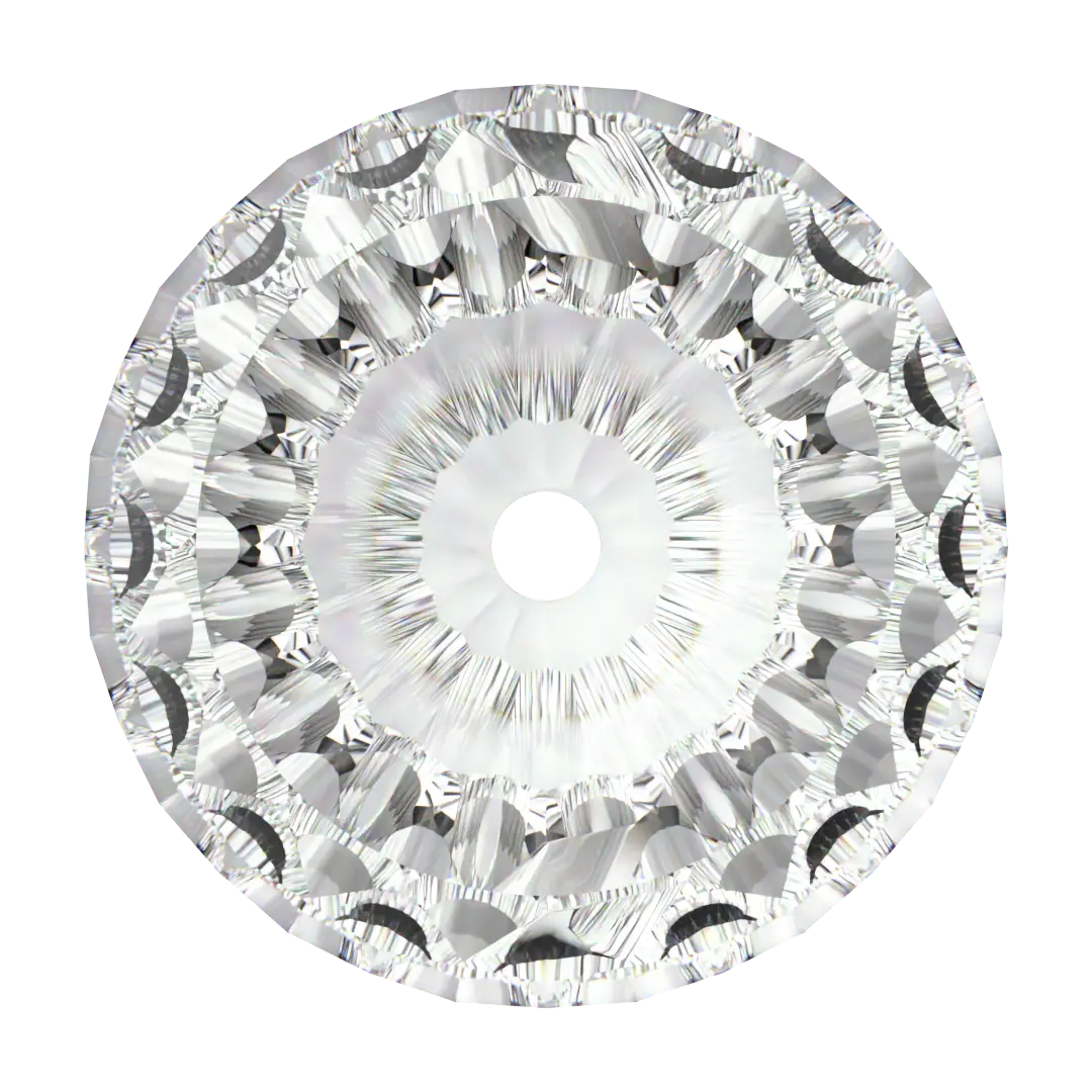 Swarovski Crystal Beads Small Dome (5542) Crystal - Bluestreak Crystals