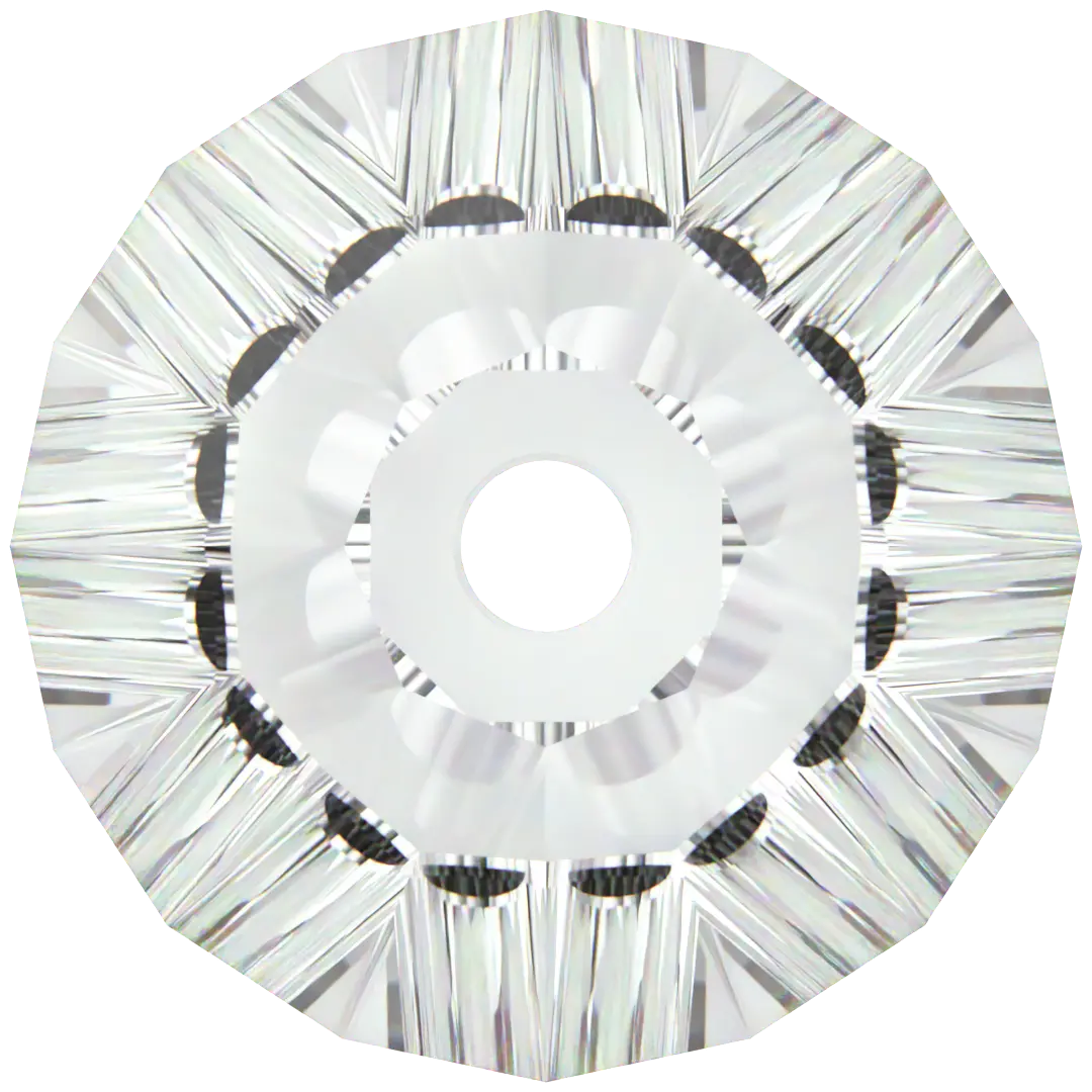 Swarovski Crystal Beads Spacer Slim Xilion (5305) Crystal - Bluestreak Crystals