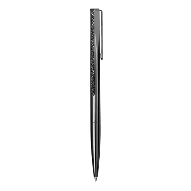 Swarovski Crystal Shimmer Ballpoint Pen Black Lacquered - Bluestreak Crystals