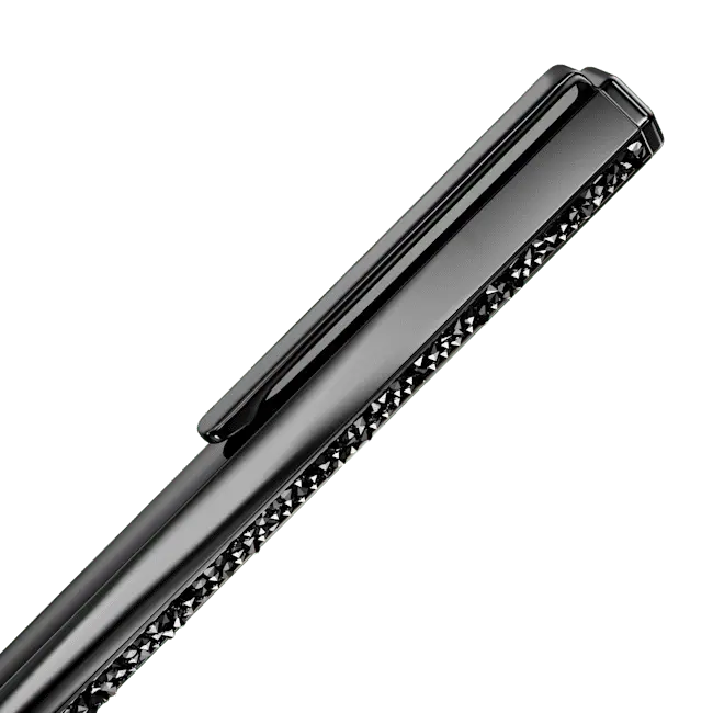 Swarovski Crystal Shimmer Ballpoint Pen Black Lacquered - Bluestreak Crystals