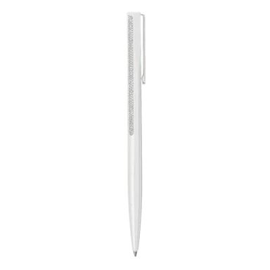 Swarovski Crystal Shimmer Ballpoint Pen White Lacquered Chrome plated - Bluestreak Crystals