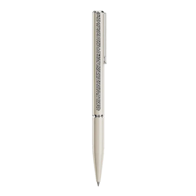 Swarovski Crystal Shimmer Glide Ballpoint Pen Beige Chrome Plated - Bluestreak Crystals