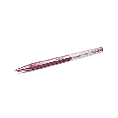 Swarovski Crystalline Ballpoint Pen Octagon Shape Pink Lacquered - Bluestreak Crystals