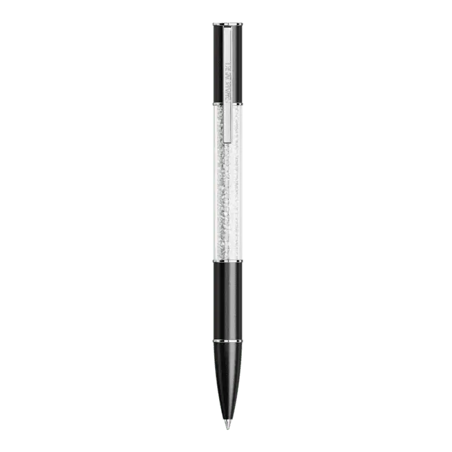 Swarovski Crystalline Lustre Ballpoint Pen Black Rhodium Plated - Bluestreak Crystals