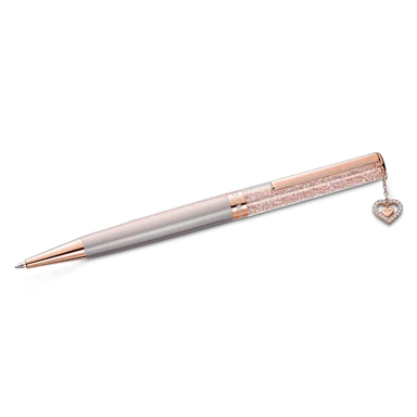 Swarovski Crystalline Pink Ballpoint Heart Pen Rose Gold-Tone Plated - Bluestreak Crystals