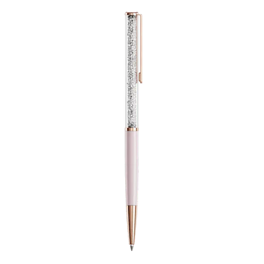 Swarovski Crystalline Silk Ballpoint Pen Pink Rose Gold-Tone Plated - Bluestreak Crystals