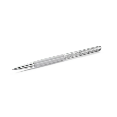 Swarovski Crystalline Silk Ballpoint Pen White Chrome Plated - Bluestreak Crystals