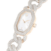 Swarovski Dextera Chain Watch Swiss Made Crystal Bracelet White Champagne Gold-Tone Finish - Bluestreak Crystals