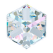 Swarovski Fancy Stones Cube (4841) Crystal AB Comet Argent Light - Bluestreak Crystals