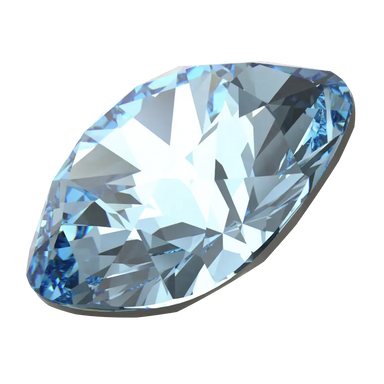 Swarovski Fancy Stones Cushion Square (4470) Aquamarine - Bluestreak Crystals