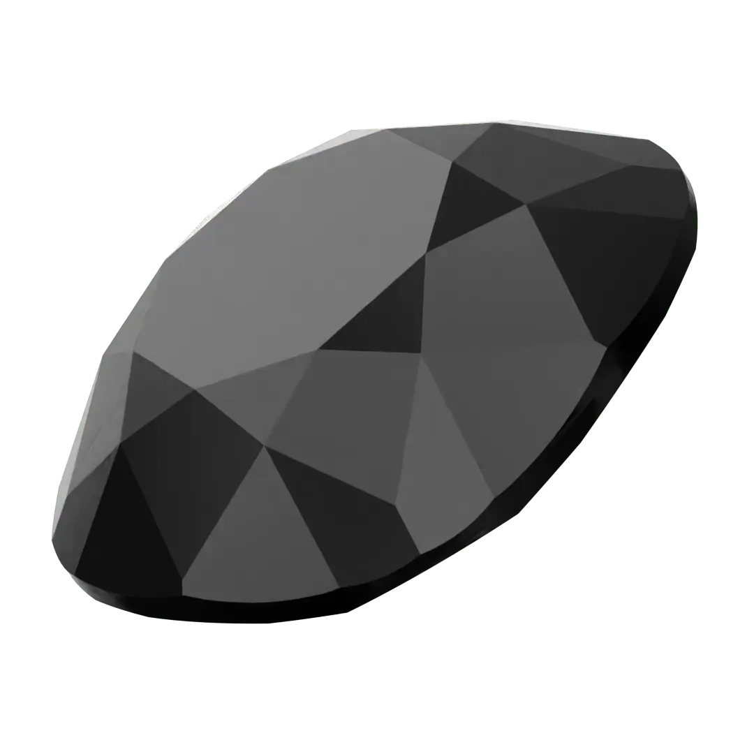 Swarovski Fancy Stones Cushion Square (4470) Jet UNFOILED - Bluestreak Crystals