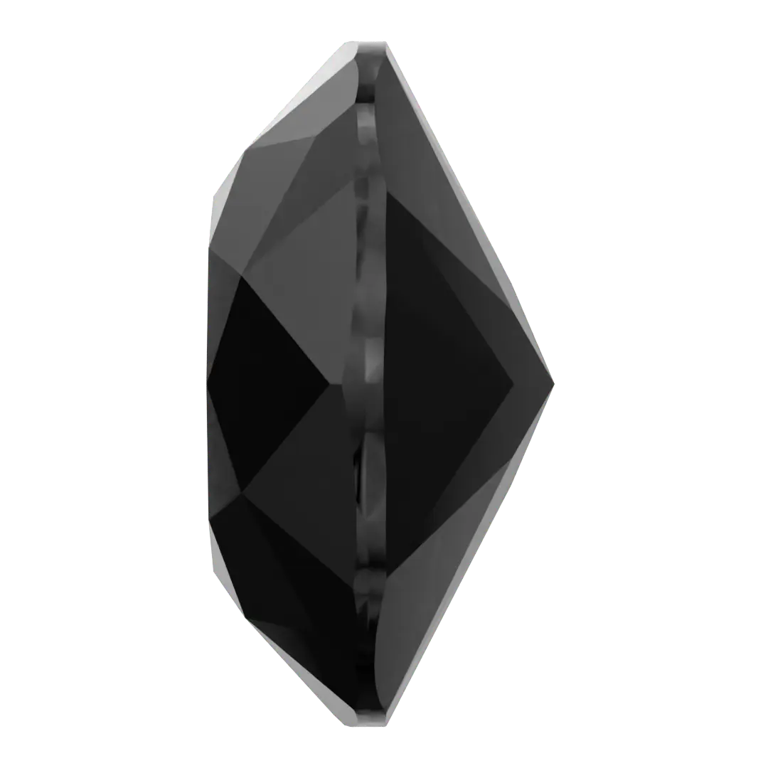 Swarovski Fancy Stones Cushion Square (4470) Jet UNFOILED - Bluestreak Crystals