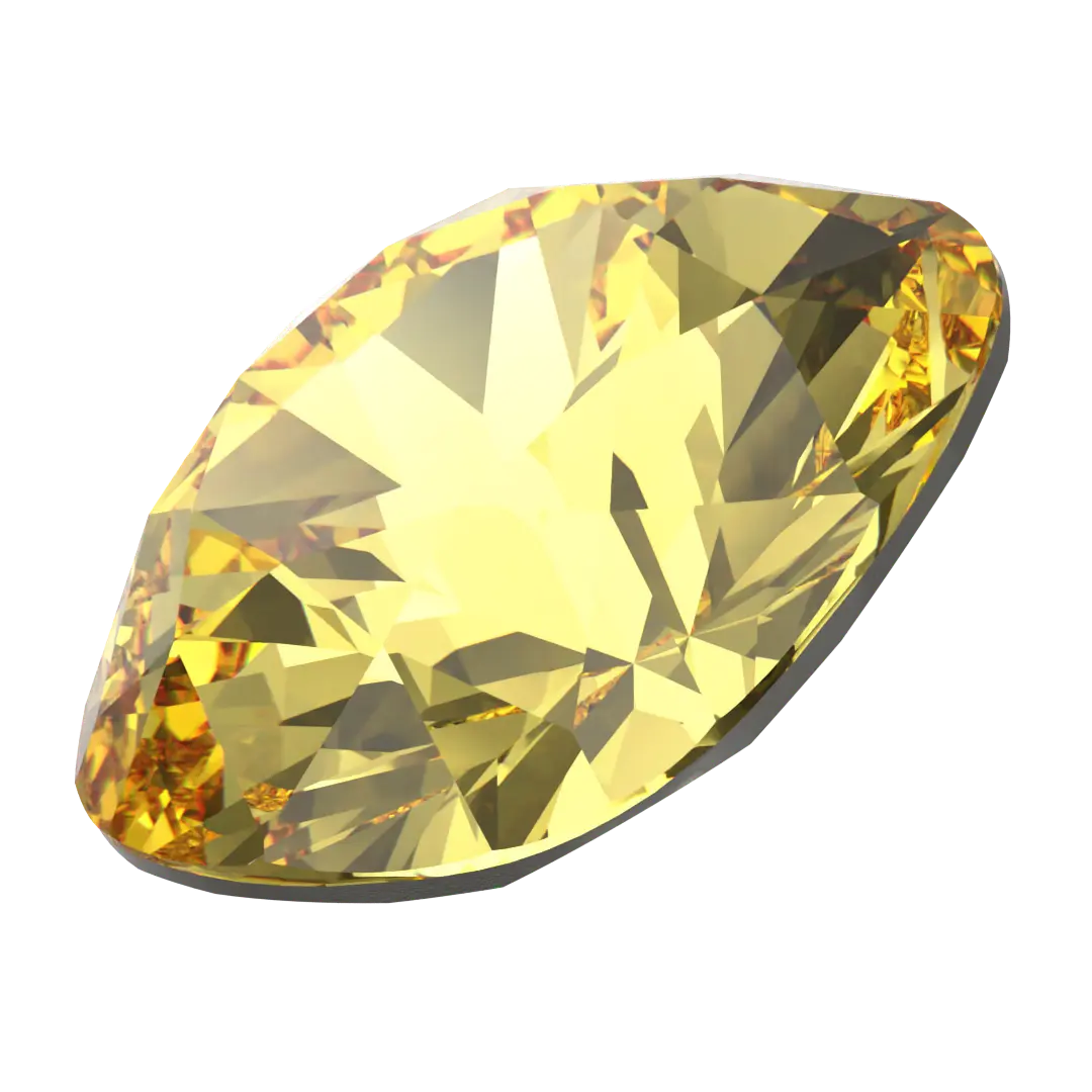 Swarovski Fancy Stones Cushion Square (4470) Light Topaz - Bluestreak Crystals