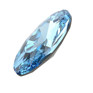 Swarovski Fancy Stones Elongated Oval (4162) Aquamarine - Bluestreak Crystals