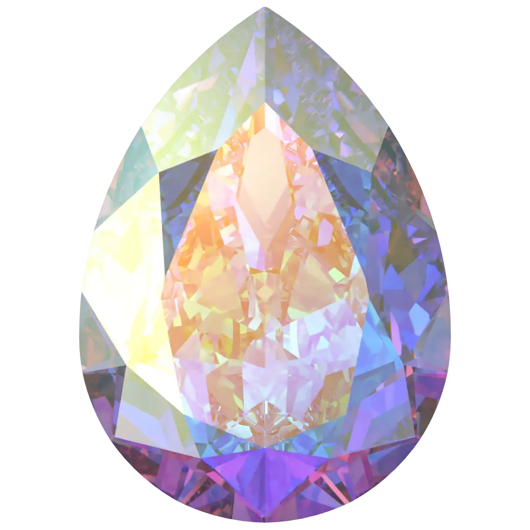 Swarovski Fancy Stones Pear (4320) Crystal AB - Bluestreak Crystals