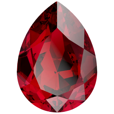 Swarovski Fancy Stones Pear (4320) Siam - Bluestreak Crystals