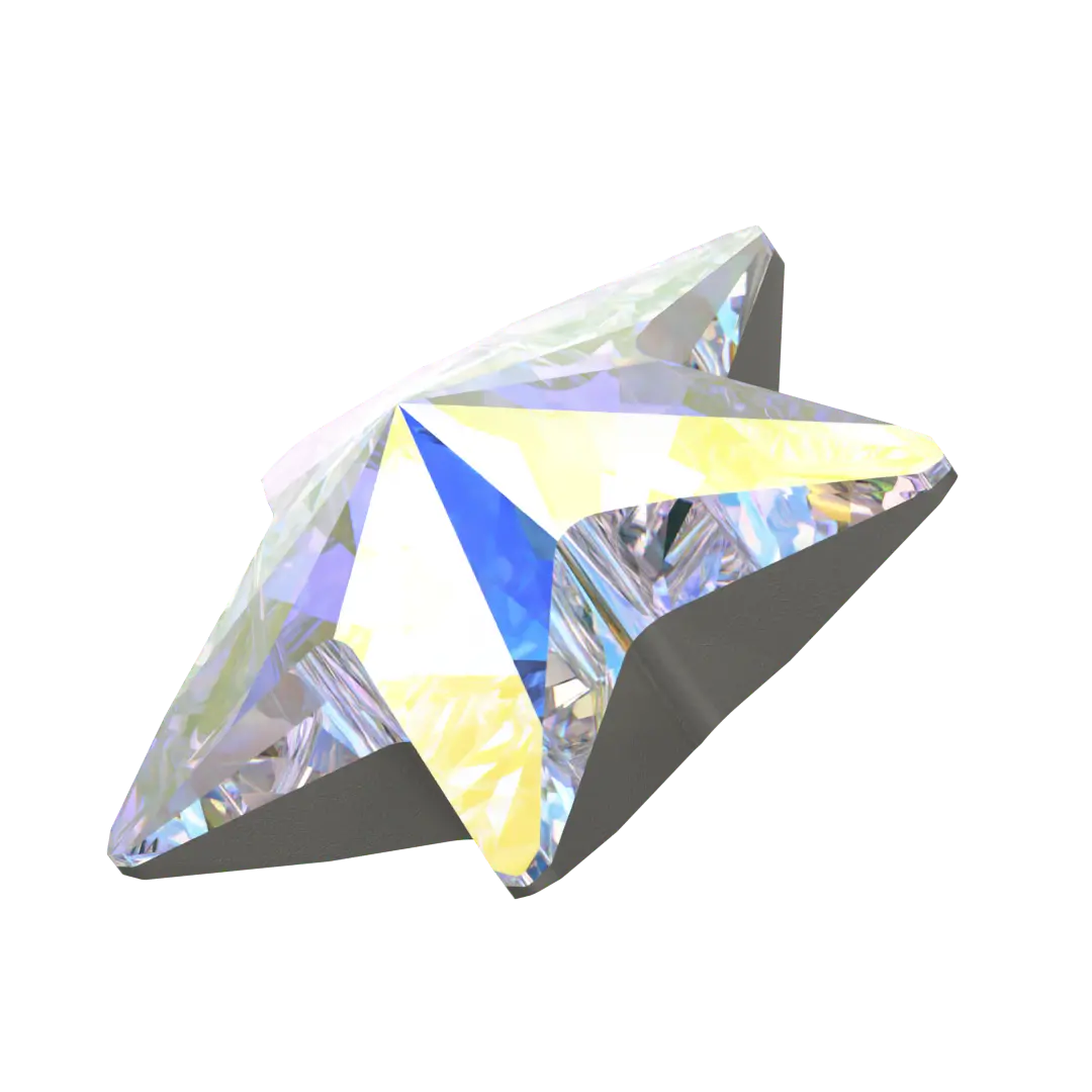 Swarovski Fancy Stones Star (4745) Crystal AB - Bluestreak Crystals