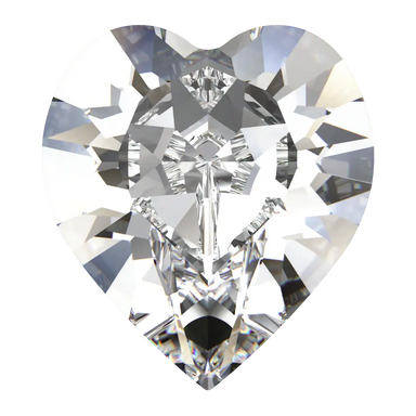 Swarovski Fancy Stones Xilion Heart (4884) Crystal - Bluestreak Crystals