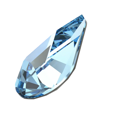 Swarovski Fancy Stones Xilion Pear (4328) Aquamarine - Bluestreak Crystals