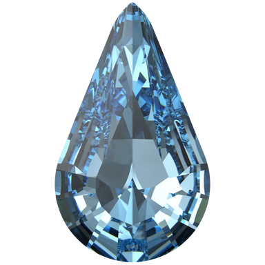 Swarovski Fancy Stones Xilion Pear (4328) Aquamarine - Bluestreak Crystals
