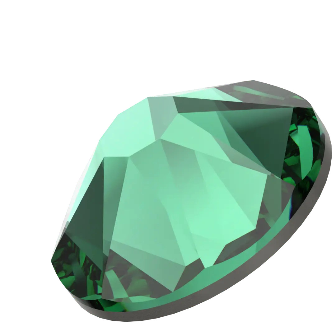 Serinity Flat Back Crystals Non Hotfix (2000, 2058 & 2088) Majestic Green - Bluestreak Crystals