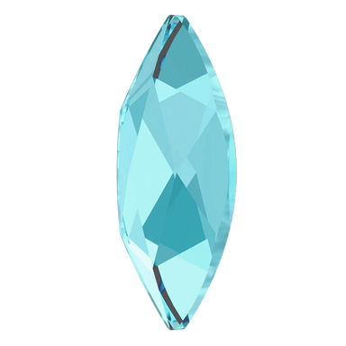 Swarovski Flat Back Crystals Non Hotfix Marquise (2201) Aquamarine - Bluestreak Crystals