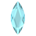 Swarovski Flat Back Crystals Non Hotfix Marquise (2201) Aquamarine - Bluestreak Crystals
