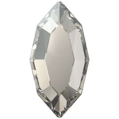 Swarovski Flat Back Crystals Non Hotfix Navette (2200) Crystal Silver Shade - Bluestreak Crystals