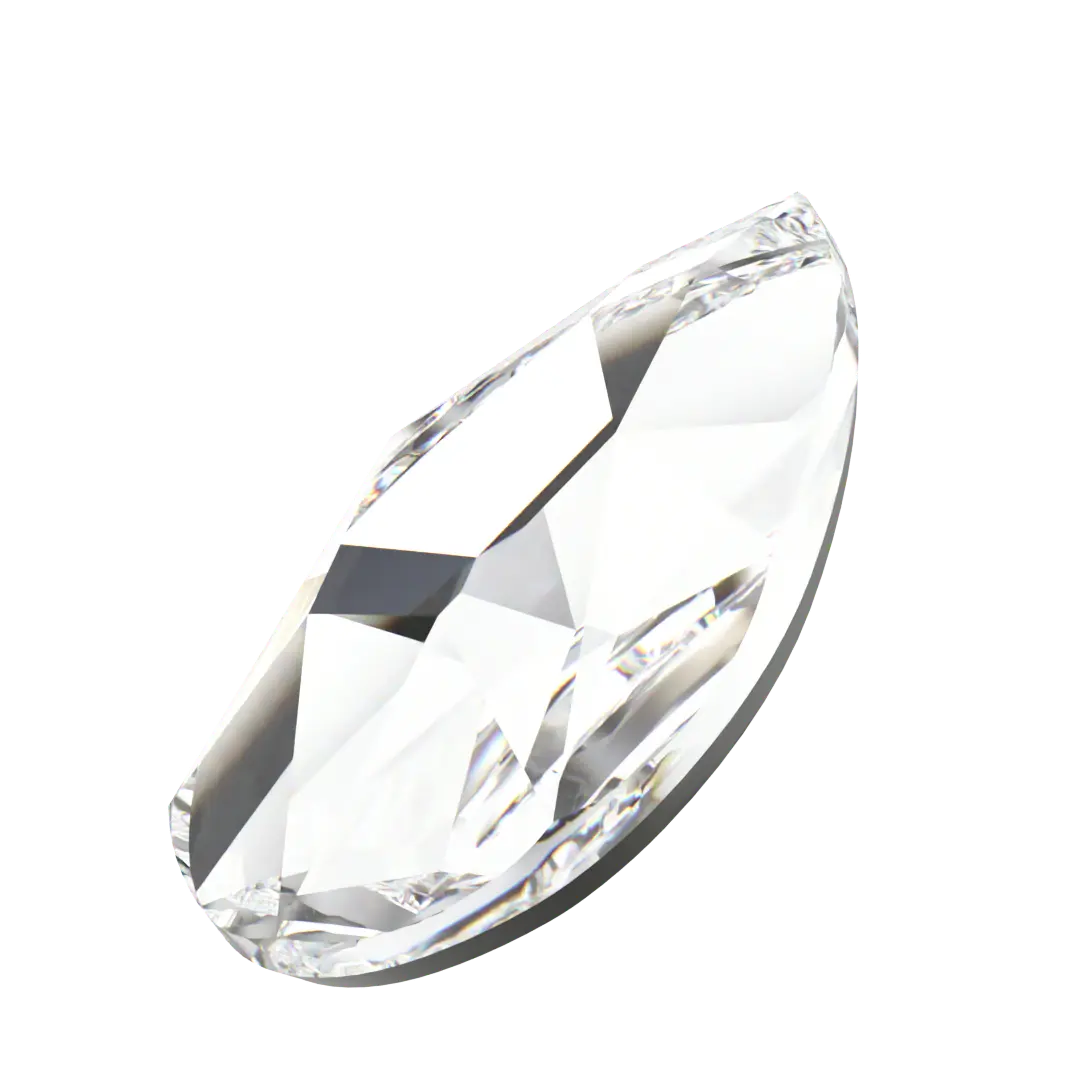 Serinity Flat Back Crystals Non Hotfix Pear (2303) Crystal - Bluestreak Crystals