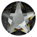 Swarovski Flat Back Crystals Non Hotfix Xirius Star Rose (2100) Crystal Silver Night - Bluestreak Crystals