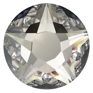 Swarovski Flat Back Crystals Non Hotfix Xirius Star Rose (2100) Crystal Silver Shade - Bluestreak Crystals