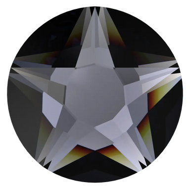 Swarovski Flat Back Crystals Non Hotfix Xirius Star Rose (2100) Graphite - Bluestreak Crystals