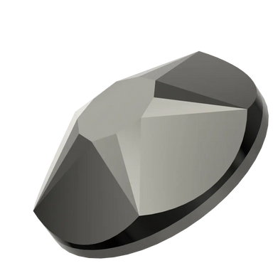 Swarovski Flat Back Crystals Non Hotfix Xirius Star Rose (2100) Jet Hematite - Bluestreak Crystals
