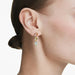Swarovski Gema Drop Earrings Asymmetrical Mixed Cuts Multicolored Gold-Tone Plated - Bluestreak Crystals
