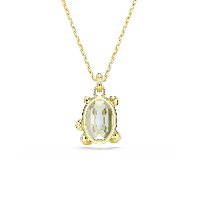 Swarovski Gema Pendant Mixed Cuts Multicoloured Gold-Tone Plated - Bluestreak Crystals