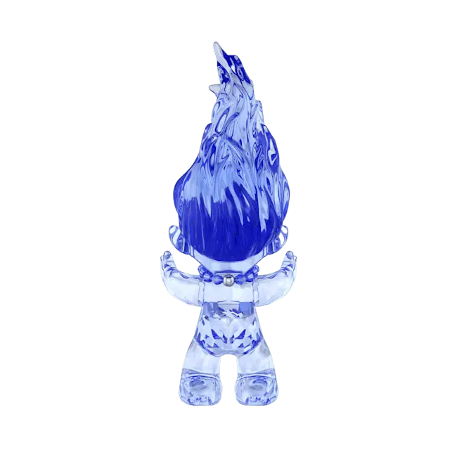 Swarovski Good Luck Troll Blue - Bluestreak Crystals