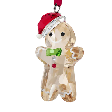 Swarovski Holiday Cheers Gingerbread Man Ornament - Bluestreak Crystals