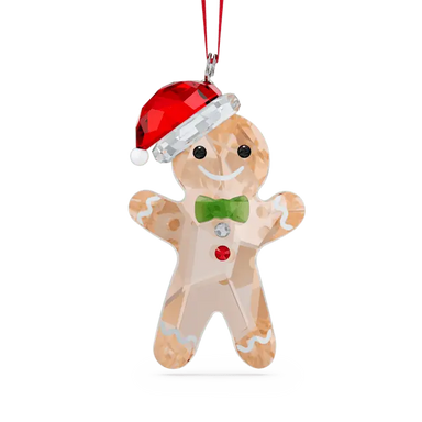 Swarovski Holiday Cheers Gingerbread Man Ornament - Bluestreak Crystals