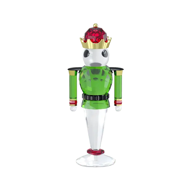 Swarovski Holiday Cheers Nutcracker Large Green - Bluestreak Crystals