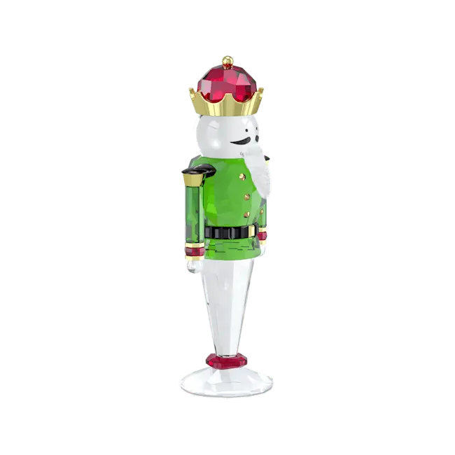 Swarovski Holiday Cheers Nutcracker Large Green - Bluestreak Crystals