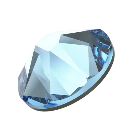 Swarovski Flat Back Crystals Non Hotfix (2000, 2058 & 2088) Aquamarine - Bluestreak Crystals
