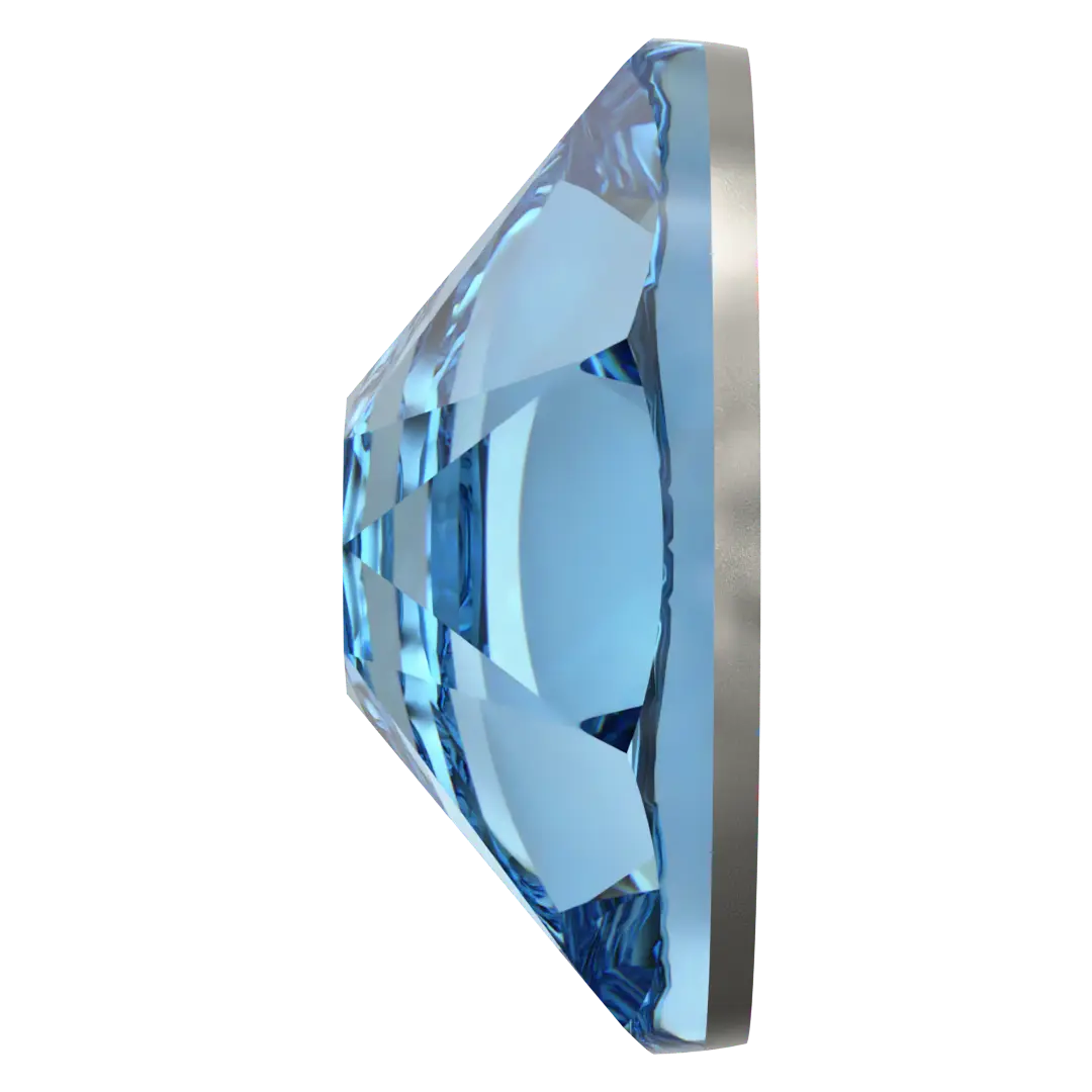 Swarovski Flat Back Crystals Non Hotfix (2000, 2058 & 2088) Aquamarine - Bluestreak Crystals